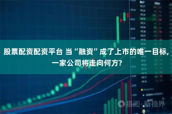 股票配资配资平台 当“融资”成了上市的唯一目标, 一家公司将走向何方?